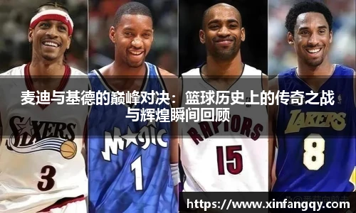 麦迪与基德的巅峰对决：篮球历史上的传奇之战与辉煌瞬间回顾